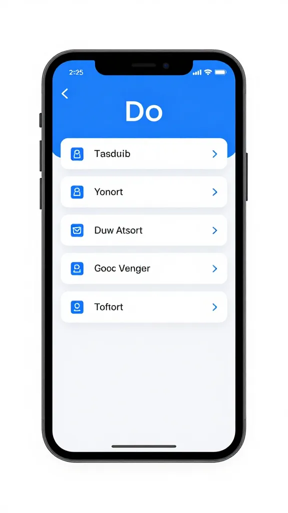 closeup of a single smartphone showing an automated task app in use