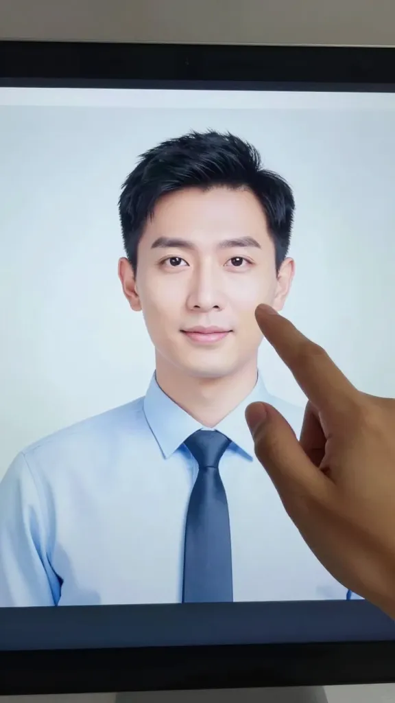 closeup of a professional AI tutor avatar adjusting its tone on screen